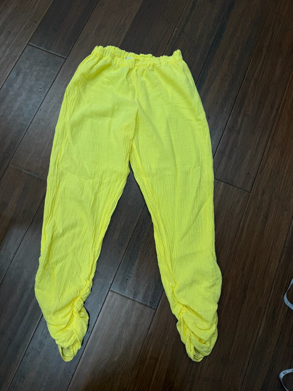 Zoey neon yellow pants Oh My Gauze! Small/Medium